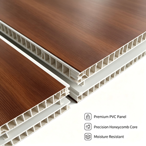 Panneau de plafond en PVC à grain de bois, taille personnalisée, dalle de plafond suspendue, décoration intérieure - Product Image 5