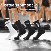Chaussettes de sport respirantes et anti-humidité personnalisées Footplus Designer pour hommes et femmes – Qualité supérieure, style tendance, compression à la cheville