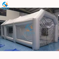 Grande tente gonflable imperméable de salon commercial d'abri de stationnement de voiture pour la protection extérieure de stationnement