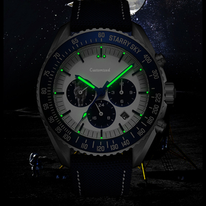 42mm Three-eye Mechanical Watch Men's Fashion Luminous Waterproof Chronograph Mechanical Watch - Product Image 3