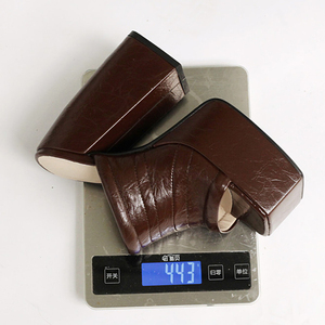 Summer Outdoor Women Thick Platform Slippers Shoes Open Square Toe Pumps High Chunky Heels <b>Sandals</b> - Product Image 6