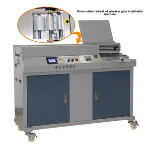 50A + Tự động không dây ba bánh nóng chảy keo A4 máy tính ràng buộc Máy cắt giấy với các thành phần cốt lõi động cơ - Product Image 6