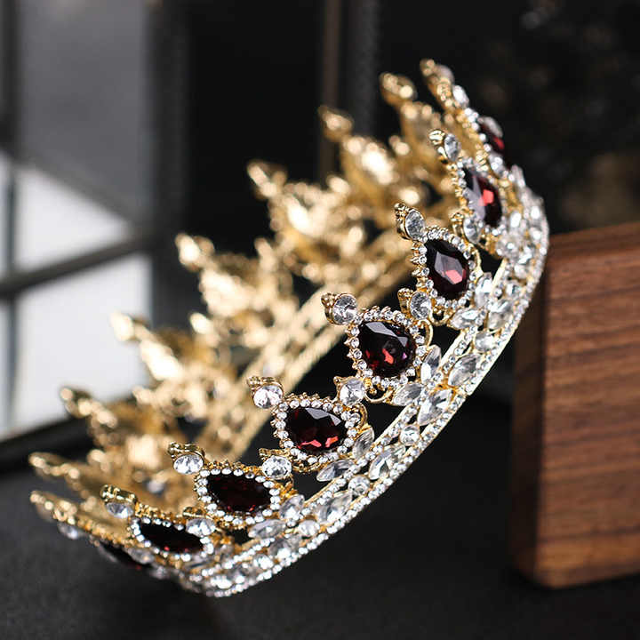 Tiara Da Sposa Con Cristalli - Corona Principessa Per Matrimonio E Feste - Foto 6