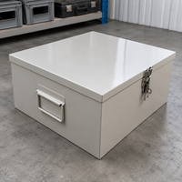 Armoire d'Atelier de Mécanicien en Fer Soudée, Coffret à Outils Métallique avec Poignée et Serrure, OEM et ODM Pris en Charge