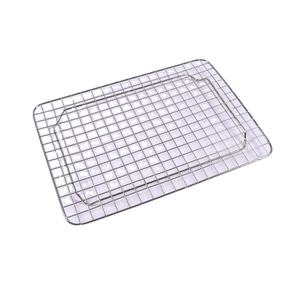 Rejilla de Acero Inoxidable para Barbacoa con Asa, Antiadherente, Resistente a la Corrosión, Fácil de Limpiar, Estilo Coreano - Product Image 4