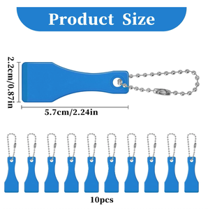 Décapsuleur de bouteille en <span class=keywords><strong>plastique</strong></span> personnalisé avec logo imprimé, porte-clés multifonctionnel, grattoir à loterie - Product Image 2