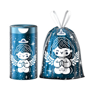 Garbage Bags For Home Kitchen Living Room Starry Blue Drawstring Thickened Extra Large Size Multipurpose - Product Image 2