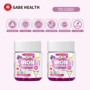 Complément alimentaire en gommes sans sucre aux saveurs de fruits pour enfants, riche en fer et vitamine C, favorise l'absorption du fer et soutient la santé sanguine des enfants - Product Image 3