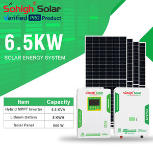 Kit Solare Ibrido Sostenibile da 3kw 5kw 10kw 12kw per Uso Domestico, Sistema di Alimentazione Solare Residenziale - Product Image 2