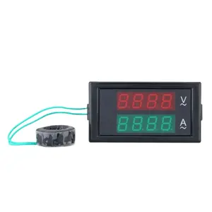 DL69-2042 100A AC80-300V Digital Ammeter Voltmeter Dual Digital LED Panel Amp Volt Current Meter w/Rear Cover Testers