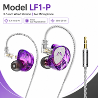 Écouteurs intra-auriculaires filaires détachables avec câble, casque de jeu dynamique 3,5 mm avec micro pour audiophiles et monitoring de scène