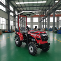 Tracteur agricole compact 4x4 avec moteur 50 CV, boîte de vitesses, sécurité ROPS, 6 clés PTO, levage hydraulique robuste