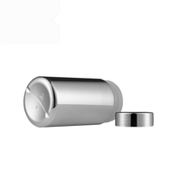 Petit pot d'emballage de supplément de qualité alimentaire brillant doré de 6oz/200ml scellable pour capsule et pilules d'huile de poisson