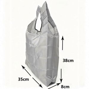 Custom Eco Friendly Products Cute Reusable <b>Folding</b> Portable Recycle Foldable Oxford Fabric Grocery Tote Shopping Bag - Product Image 2