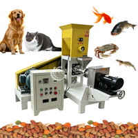 Petite machine extrudeuse-granuleuse de 50 kg/h, certifiée CE, personnalisable, pour aliments flottants et coulants pour crevettes, volailles, animaux aquatiques, chats, chiens et poissons.