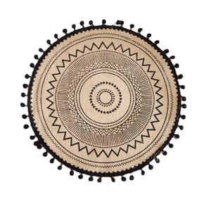 Set <span class=keywords><strong>de</strong></span> <span class=keywords><strong>table</strong></span> rond en <span class=keywords><strong>jute</strong></span> et <span class=keywords><strong>toile</strong></span> <span class=keywords><strong>de</strong></span> <span class=keywords><strong>jute</strong></span> tissé à la main, style vintage, <span class=keywords><strong>avec</strong></span> franges - Product Image 6