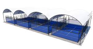 Tienda de campaña de PVC recubierta de tela de alta resistencia al fuego MCG, equipo deportivo de pista de Pádel para interiores de 5m para tenis - Product Image 2