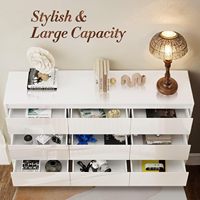 Cómoda de Madera con 9 Cajones para Dormitorio, con Organizador de Cajones para Armario, Sala de Estar, Pasillo y Entrada
