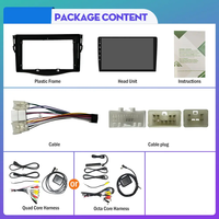 Radio mobil android navigasi GPS mobil, perangkat Headunit 9 inci untuk Toyota RAV4 2007-2012, 2 Din ganda octa-core Quad Car