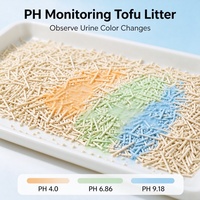 Litière pour chat en tofu bio, testée pour le pH, à absorption rapide, longue durée, sans parfum, antibactérienne, sable propre pour chat