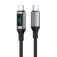 Câble de charge rapide 60W à affichage numérique, Type-C vers Type-C, 3 mètres, pour iPhone 16/17 Series, iPad, MacBook et Imprimante