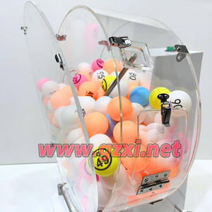Machine à Bingo Électronique Mini HUAXI - Tambour de Loterie Automatique en Acrylique pour <span class=keywords><strong>50</strong></span> Boules, Idéal pour Jeu de Keno de Bureau et Tirage de Loterie de Fête - Product Image 5