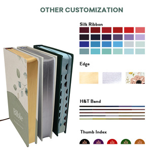 <span class=keywords><strong>Biblia</strong></span> Católica en Inglés Pequeña con Cubierta <span class=keywords><strong>de</strong></span> Cuero PU, Logotipo Personalizado Impreso en Offset, Borde Dorado Personalizado - Product Image 4