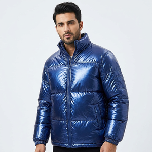 Men <b>Shiny</b> Puffer Jacket - Product Image 1