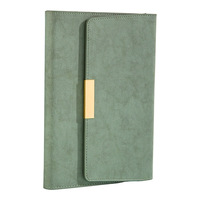 Agendas promotionnels en cuir rigide A5 avec porte-stylo, logo personnalisé, journal personnalisé, 100 feuilles, reliure cousue, pour entreprise