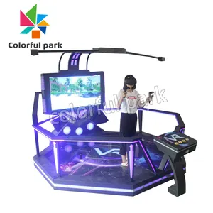 9d Vr 영화관 게임 기계 가상 현실을 쏘는 다채로운 공원 아케이드 게임 기계