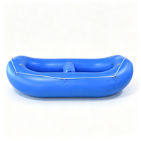 Bateau pneumatique gonflable en PVC de petite taille personnalisé pour 2 personnes, 9 pieds (275 cm), certification CE, épaisseur 1,8 mm, résistant à l'usure, pour la dérive