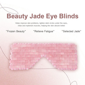 Mắt Massager Mặt nạ đá thạch anh cho các công cụ cá nhân đá quý tự nhiên đá Jade mắt Rèm New Jade Mặt nạ mắt - Product Image 4