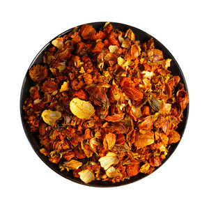 Venta al por mayor de materia prima de alta calidad: Fruta de Gardenia tostada a granel para procesamiento alimentario (Chao Zhi Zi), hierba calmante y purificante. - Product Image 1