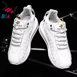 Zapatos Deportivos Masculinos de Tela de Algodón PU Transpirable Negros para Primavera, Otoño e Invierno, Nivel Superior - Product Image 5