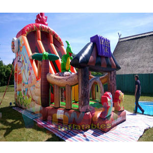 Mini toboggan gonflable parc animaux, jeux de diapositives gonflables, bon marché, vente en gros - Product Image 3