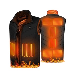 In Stock Smart Heated Vest Usb Rechargeable Battery Men <strong>Work</strong> Thermal <strong>Body</strong> <strong>Warmer</strong> Plus Size 9 Heating Zones Heated Vest - Product Image 1