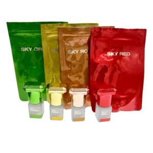 Thấp Mùi Hương Hàn Quốc Xuất Xứ Chính Hãng Bầu Trời Màu Xanh Lá Cây Màu Đỏ Tăng Vàng Lông Mi Mắt Lash Keo Dính - Product Image 6