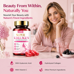 Capsules de collagène marin pour adultes en gros OEM/ODM – Éclaircissement de la peau, antioxydant, soutien immunitaire, croissance capillaire, vitamine beauté - Product Image 2