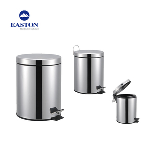 Poubelle brossée en acier inoxydable de 5 litres, corbeille écologique, nouveau modèle - Product Image 3