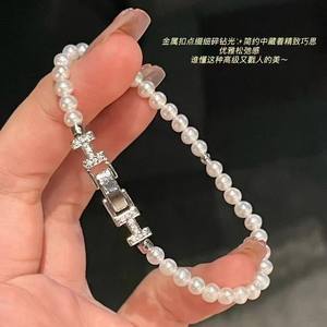 Pulsera de Perlas de Estilo Coreano de Moda para Mujer, Accesorios con Letras y Temperamento, de la Colección de Joyería de Lujo para Equipaje - Product Image 4