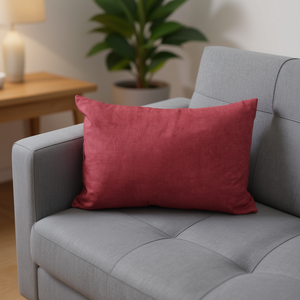 ผ้าเดนิมเบอร์กันดีสำหรับทำหมอนอิง 40*60 ซม. สำหรับเบาะรองนั่งและหมอน - Product Image 2