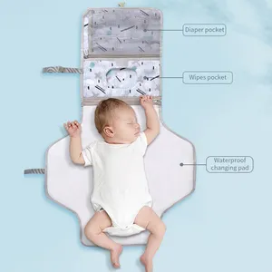 Softy Easy Mummy Windeln Rechteck Proof Großhandel Musselin Nylon Leinen Wieder verwendbare Kinder Wickel unterlage