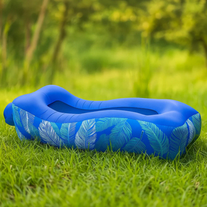 Sofá Cama Inflable para Dormir, Colchón Doble, Asientos Ultraligeros con Pesas, Cama de Viaje, Suministros de Acampada, Almohada Amplia - Product Image 2