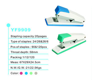 Agrafeuse standard en plastique Office Wisdom utilise les agrafes n ° 24/6 et 26/6 en métal pour le bureau et l'école - Product Image 3