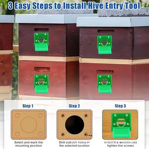 ประตูทางเข้ารังผึ้งมีความแข็งแรงสูงน้ำหนักเบาสีแดงสำหรับเลี้ยงผึ้งกลางแจ้งสวนสวนสภาพใหม่ - Product Image 4