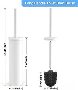 Nouveau support mural moderne en plastique et acier inoxydable de haute qualité pour brosse de toilette, idéal pour les hôtels – Vente chaude populaire - Product Image 1