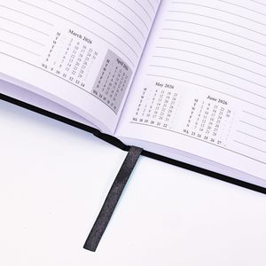B5 Custom Hardcover Customised Inner Pages Pu Leather Notebook With Logo and Pen Holder - Product Image 4