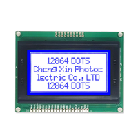 Pasokan Pabrik 12864A-V2.1 128*64 Layar LCD STN Modul Tampilan Grafis Dot Matrix Antarmuka Paralel 8 Bit 93*70*12.5mm LCM