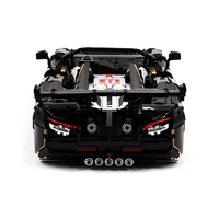 Guli 10625 McLaren 720 Supercar, modèle de blocs de construction, voitures électriques en plastique, plus de 800 pièces, alimenté par batterie, pour garçons de 8 à 13 ans, statique et dynamique