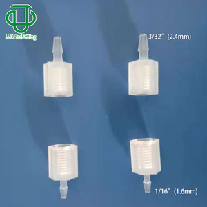ข้อต่อล็อคเกลียว 1/4-28UNF พลาสติก PP เกรดอาหาร สำหรับท่อส่งของเหลวอุตสาหกรรม 1.6-3.2 มม. - Product Image 4